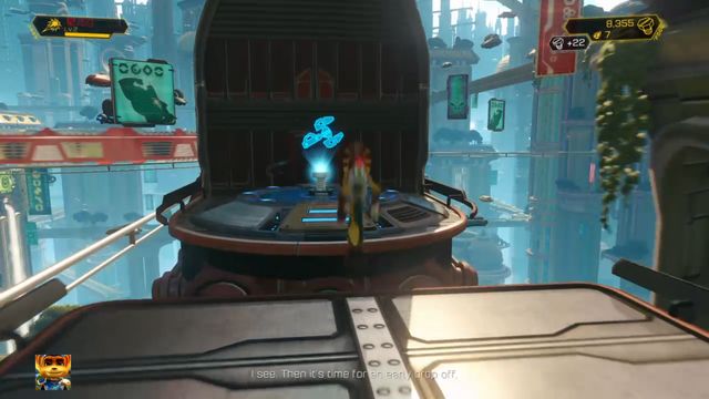 Activating the next mechanism will practically end the train section. - Ratchet & Clank: Planet Kerwan - Walkthrough - Walkthrough - Ratchet and Clank Game Guide & Walkthrough