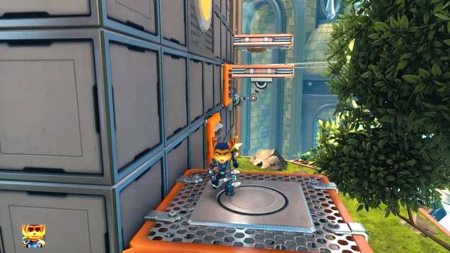 Jumping on the moving platforms is more difficult - dont rush. - Ratchet & Clank: Planet Kerwan - Walkthrough - Walkthrough - Ratchet and Clank Game Guide & Walkthrough