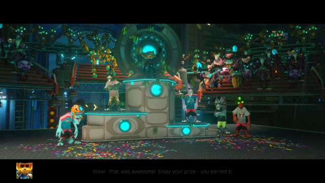 Winning the race rewards the player with a large sum of bolts... - Ratchet & Clank: Planet Rilgar - Walkthrough - Walkthrough - Ratchet and Clank Game Guide & Walkthrough