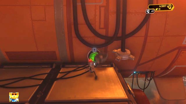 Hit the button to open the passage. - Ratchet & Clank: Planet Nebula G34 - Walkthrough - Walkthrough - Ratchet and Clank Game Guide & Walkthrough