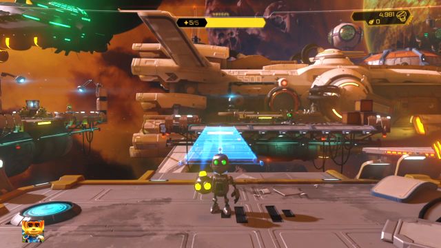 Use the Bridgebot to get to the other side . - Ratchet & Clank: Planet Nebula G34 - Walkthrough - Walkthrough - Ratchet and Clank Game Guide & Walkthrough