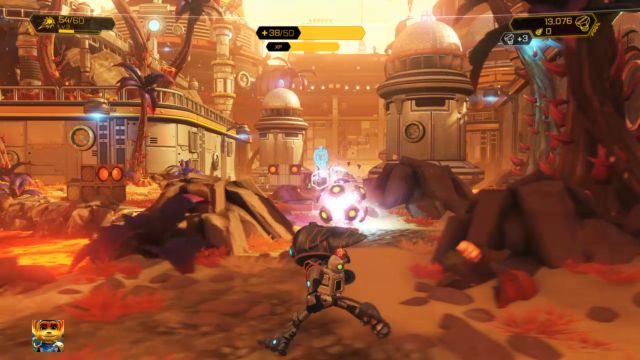 The Proton Drum is extremely effective against clusters of monsters. - Ratchet & Clank: Planet Gaspar - Walkthrough - Walkthrough - Ratchet and Clank Game Guide & Walkthrough