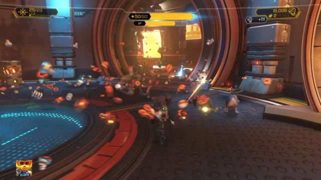 A perfect spot to farm resources. - Ratchet & Clank: Planet Gaspar - Walkthrough - Walkthrough - Ratchet and Clank Game Guide & Walkthrough