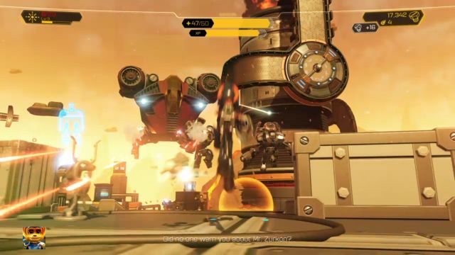 Eliminate the enemies with your own weapons if you want the experience points. - Ratchet & Clank: Planet Gaspar - Walkthrough - Walkthrough - Ratchet and Clank Game Guide & Walkthrough