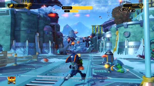 Warmonger is extremely effective against heavily-armored enemies. - Ratchet & Clank: Planet Batalia - Walkthrough - Walkthrough - Ratchet and Clank Game Guide & Walkthrough
