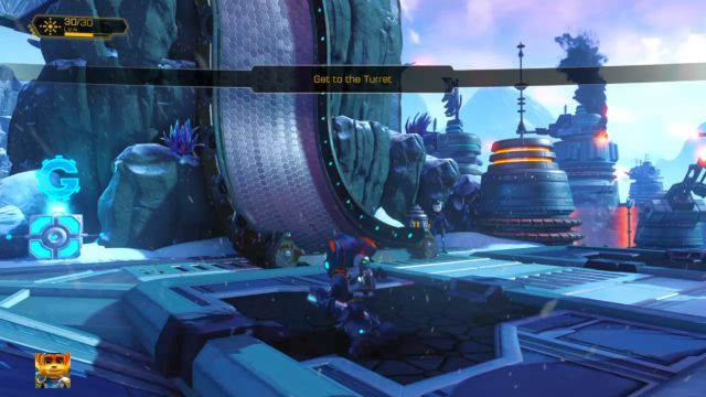 You must climb the magnetic ramp. - Ratchet & Clank: Planet Batalia - Walkthrough - Walkthrough - Ratchet and Clank Game Guide & Walkthrough