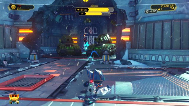 The tanks arent a threat anymore. - Ratchet & Clank: Planet Batalia - Walkthrough - Walkthrough - Ratchet and Clank Game Guide & Walkthrough