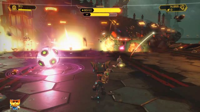 Proton Drum is the best tool to deal with the enemies. - Ratchet & Clank: Planet Quartu - Walkthrough - Walkthrough - Ratchet and Clank Game Guide & Walkthrough