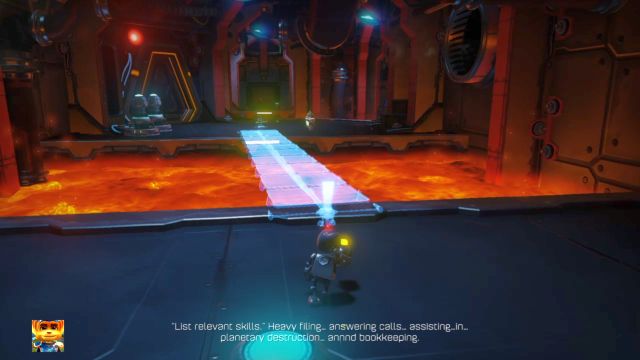 A proper way to place the bridgebot. - Ratchet & Clank: Planet Quartu - Walkthrough - Walkthrough - Ratchet and Clank Game Guide & Walkthrough
