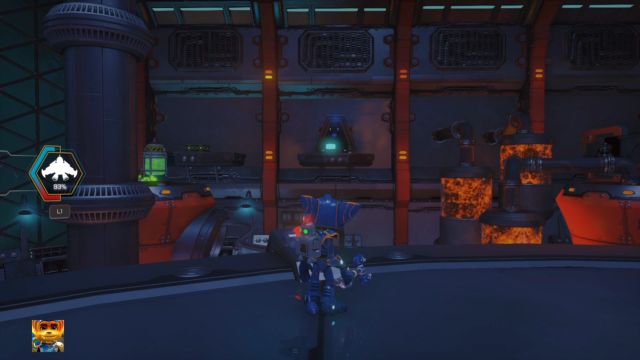 The room visible in the distance hides a secret button. - Ratchet & Clank: Planet Quartu - Walkthrough - Walkthrough - Ratchet and Clank Game Guide & Walkthrough