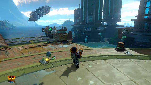Join your companions on the raft to get back to the ship. - Ratchet & Clank: Planet Pokitaru - Walkthrough - Walkthrough - Ratchet and Clank Game Guide & Walkthrough