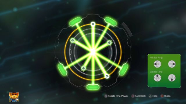 The correct laser arrangement of the puzzle. - Ratchet & Clank: Planet Pokitaru - Walkthrough - Walkthrough - Ratchet and Clank Game Guide & Walkthrough