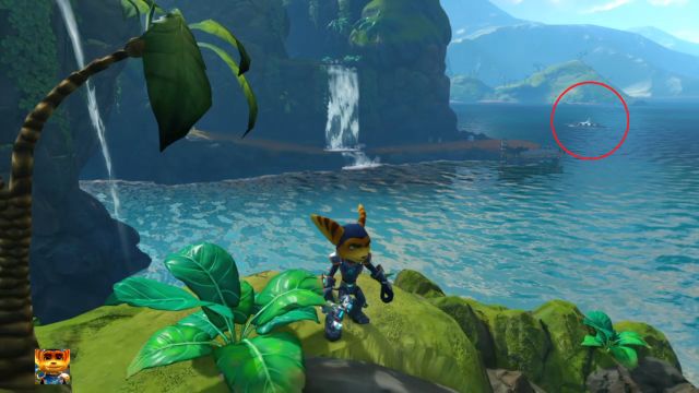 And heres the Island with the Raritarium deposit. - Ratchet & Clank: Planet Pokitaru - Walkthrough - Walkthrough - Ratchet and Clank Game Guide & Walkthrough