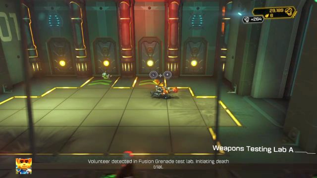 One of the few traps, in which enemies are vulnerable to Pyrocitor. - Ratchet & Clank: Planet Kalebo 3 - Walkthrough - Walkthrough - Ratchet and Clank Game Guide & Walkthrough