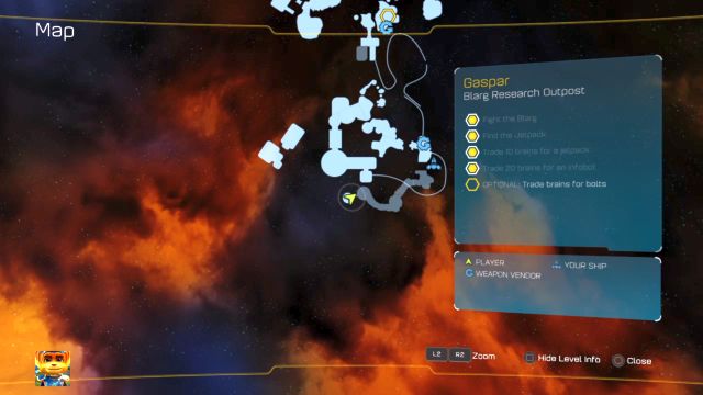 The starting point to the second Gold Bolt path. - Ratchet & Clank: Gold Bolts - list - Collectibles - Ratchet and Clank Game Guide & Walkthrough