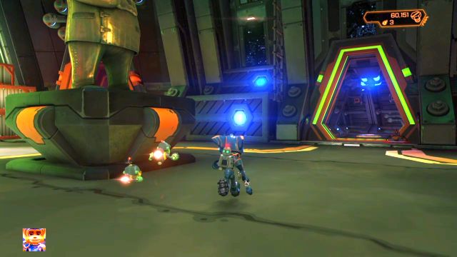 Boxes you must climb to get to the Gold Bolt. - Ratchet & Clank: Gold Bolts - list - Collectibles - Ratchet and Clank Game Guide & Walkthrough