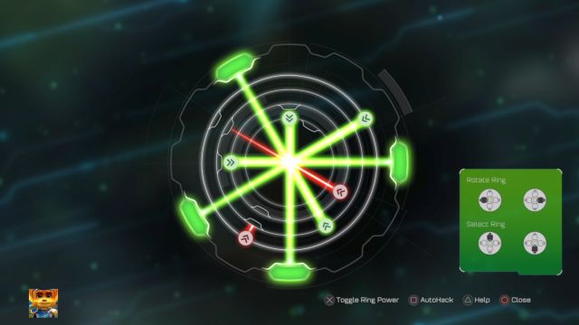 The correct laser arrangement of the puzzle. - Ratchet & Clank: Trespasser puzzle - list - Collectibles - Ratchet and Clank Game Guide & Walkthrough