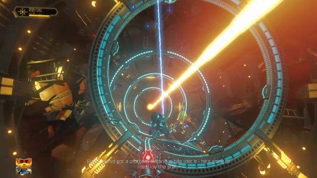 Remember to use the harpoon to get to the other side of the abyss. - Ratchet & Clank: Dr. Nefarious - boss, how to beat? - Bosses - Ratchet and Clank Game Guide & Walkthrough