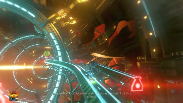 Dont miss the jump on the neighboring rail. - Ratchet & Clank: Dr. Nefarious - boss, how to beat? - Bosses - Ratchet and Clank Game Guide & Walkthrough