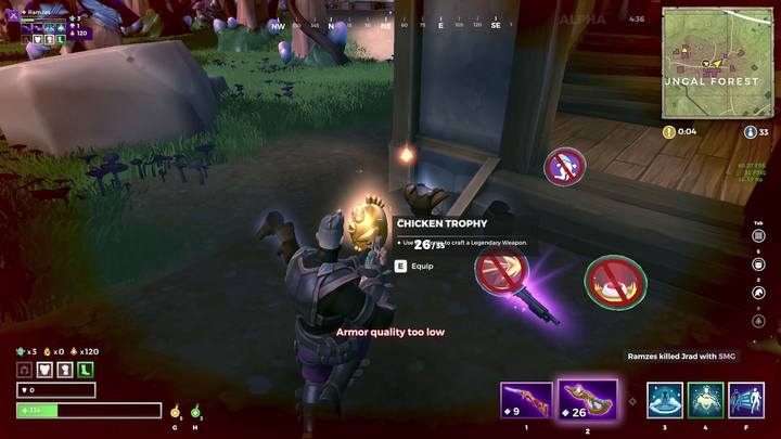 From the bodies of the defeated enemies you will collect the chicken trophy. - Start of the match in Realm Royale - Course of the Match - Realm Royale Game Guide