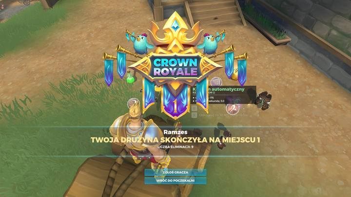 Nine eliminations guaranteed the victory of the match. - End and summary of the match in Realm Royale - Course of the Match - Realm Royale Game Guide