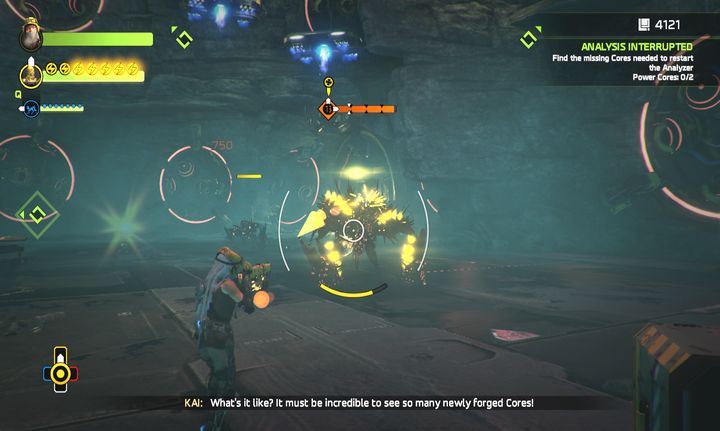 In the Core Incubator Room youll be ambushed by two yellow AP-3s and a yellow SP-DR. - Mission 7: Top Secret | Walkthrough - Walkthrough - ReCore Game Guide