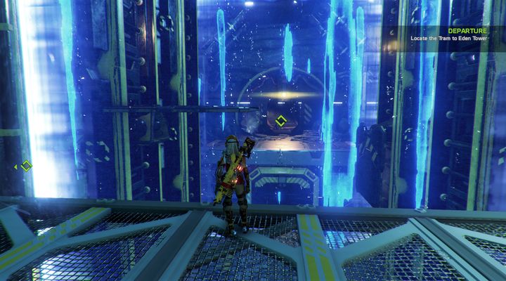 The platforms quickly switch from opened to closed, so you need to focus. - Mission 7: Top Secret | Walkthrough - Walkthrough - ReCore Game Guide