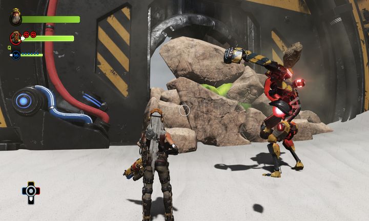 Destroying obstacles is Duncans special ability - Mission 8: Exclusion Zone | Walkthrough - Walkthrough - ReCore Game Guide