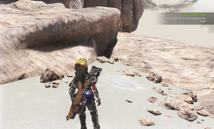 Here, Mack will dig out a prismatic core - Mission 8: Exclusion Zone | Walkthrough - Walkthrough - ReCore Game Guide