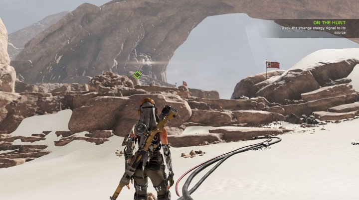 The controlled character is by default directed in the direction which she should travel - Mission 1: On the Hunt | Walkthrough - Walkthrough - ReCore Game Guide