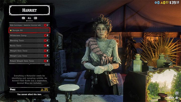 The only way to become a Naturalist is to purchase a Sample Kit for 25 Gold Bars (one of the currencies in the game) - Red Dead Online: Roles - bounty hunter, naturalist, trader, collector, moonshiner - World Atlas - Red Dead Online Guide