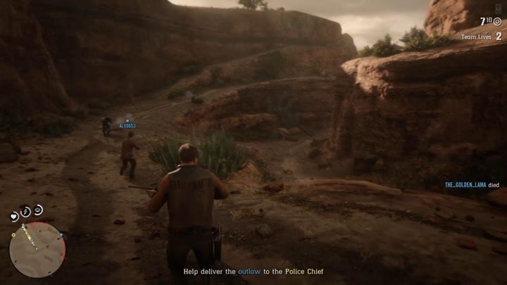 Once all the outlaws are dead, go down and hogtie the target - If the Hat Fits... | Story missions in Red Dead Online - Story missions - Red Dead Online Guide