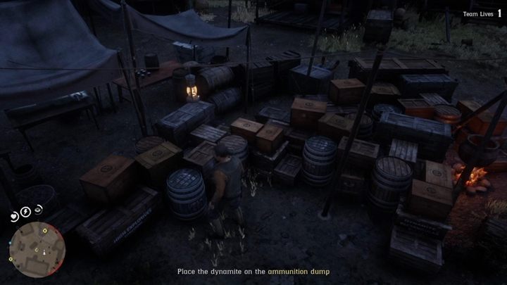 Use one more dynamite to detonate the ammunition dump - More Than One Way to Earn a Buck | Story missions in Red Dead Online - Story missions - Red Dead Online Guide
