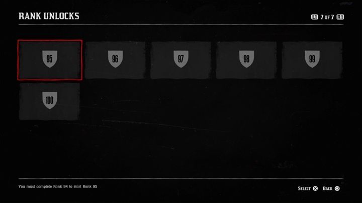 Rank - Rank Unlocks in Red Dead Online - Awards and Ranks Unlocks - Red Dead Online Guide