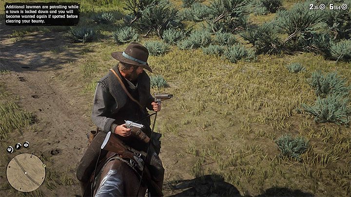 Open the wheel menu and place two sidearms in the upper slots - Red Dead Redemption 2: Dual wielding - can you? - Red Dead Redemption 2: Combat - Red Dead Redemption 2 Guide