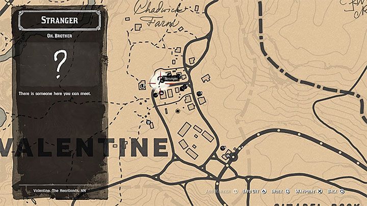 This quest starts in Valentine - Red Dead Redemption 2: Oh, Brother - walkthrough, map - Red Dead Redemption 2: Side quests - Red Dead Redemption 2 Guide