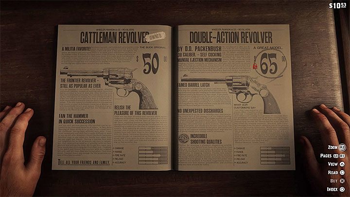 Another interesting weapon is called Double-Action Revolver - Red Dead Redemption 2: The best weapons guide - Red Dead Redemption 2: Game basics - Red Dead Redemption 2 Guide