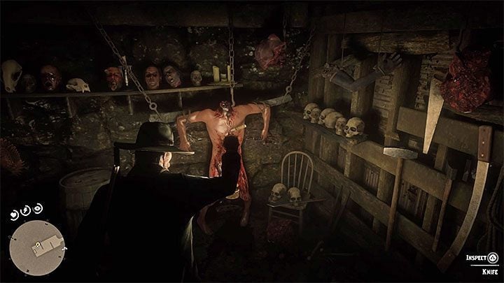 Help yourself with a lantern while exploring the basement - Red Dead Redemption 2: American Dreams - walkthrough, map - Red Dead Redemption 2: Side quests - Red Dead Redemption 2 Guide