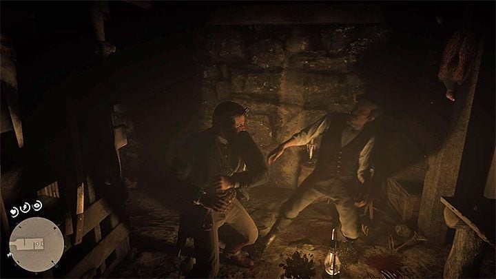 The main character will be attacked and stunned by the murderer - Red Dead Redemption 2: American Dreams - walkthrough, map - Red Dead Redemption 2: Side quests - Red Dead Redemption 2 Guide