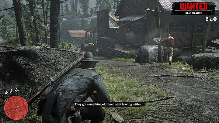 Start by wearing a bandana (select it from the drop-down menu), so that you wont make any problems in Strawberry - Red Dead Redemption 2: Blessed Are the Meek - walkthrough - Red Dead Redemption 2: Chapter 2 - Horseshoe Overlook - Red Dead Redemption 2 Guide