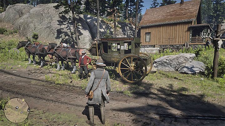 Red Dead Redemption 2 also allows you to fast travel by using a stagecoach - Red Dead Redemption 2: Fast travel - how to use? - Red Dead Redemption 2: Exploring the game world - Red Dead Redemption 2 Guide
