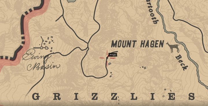 This Carving can be found around Mount Hagen - Red Dead Redemption 2: Rock carvings - where to find all of them? Maps - Red Dead Redemption 2: Dinosaur bones and Rock Carvings - Red Dead Redemption 2 Guide