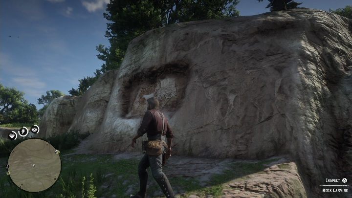To get to an object you have to go upstairs - Red Dead Redemption 2: Rock carvings - where to find all of them? Maps - Red Dead Redemption 2: Dinosaur bones and Rock Carvings - Red Dead Redemption 2 Guide