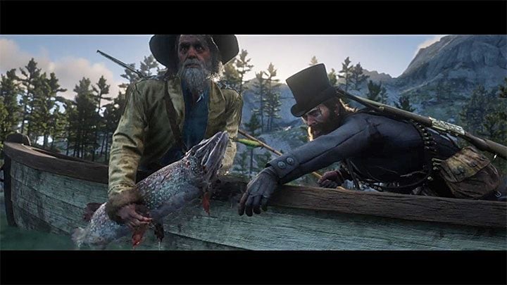Reach a new area on the lake - Red Dead Redemption 2: The Veteran - walkthrough, map - Red Dead Redemption 2: Side quests - Red Dead Redemption 2 Guide
