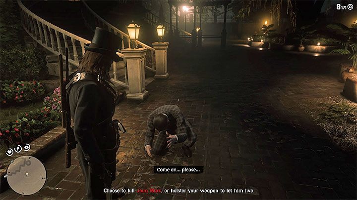 After watching the cut-scenes this mission can be completed in two ways - Red Dead Redemption 2: Idealism and Pragmatism for Beginners - walkthrough, map - Red Dead Redemption 2: Side quests - Red Dead Redemption 2 Guide