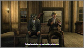 You will find a man inside the telegraph office (G1) #1 - Additional Activities - Strangers - Additional Activities - Red Dead Redemption - Game Guide and Walkthrough