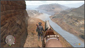 When you will see this characteristic rock, stand on its left side - Challenges - Treasure Hunter - Challenges - Red Dead Redemption - Game Guide and Walkthrough