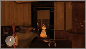 One of the bandits is located in the window upstairs - Walkthrough - The North - [G] Agent Edgar Ross - Walkthrough - The North - Red Dead Redemption - Game Guide and Walkthrough