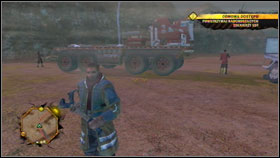 You have to kill some enemies in the marked building #1, and you have to run to all you targets #2 - Main Missions - Oasis - Main Missions - Red Faction: Guerrilla - Game Guide and Walkthrough