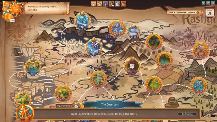 In order to finish the quest, go to the location with the exclamation mark and engage in the special event. - Regular and kingdom quests - City Management - Regalia: Of Man and Monarchs Game Guide